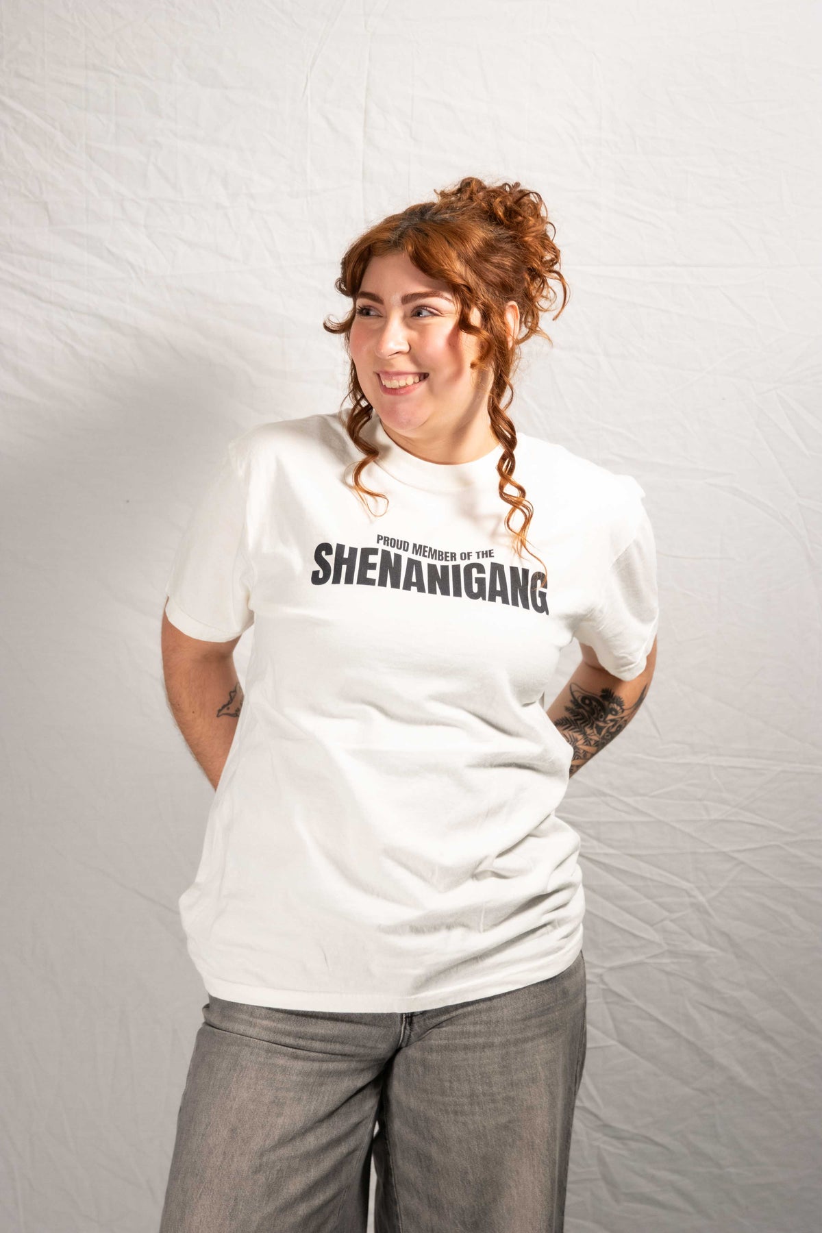 Shenanigang T-Shirt - Black on White