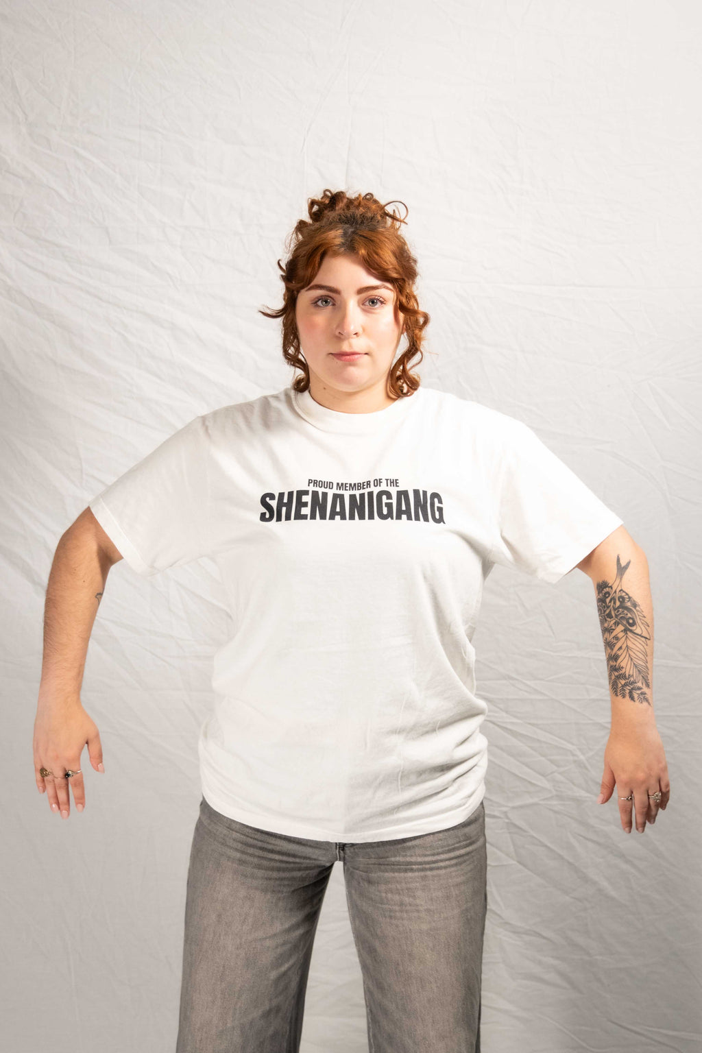 Shenanigang T-Shirt - Black on White