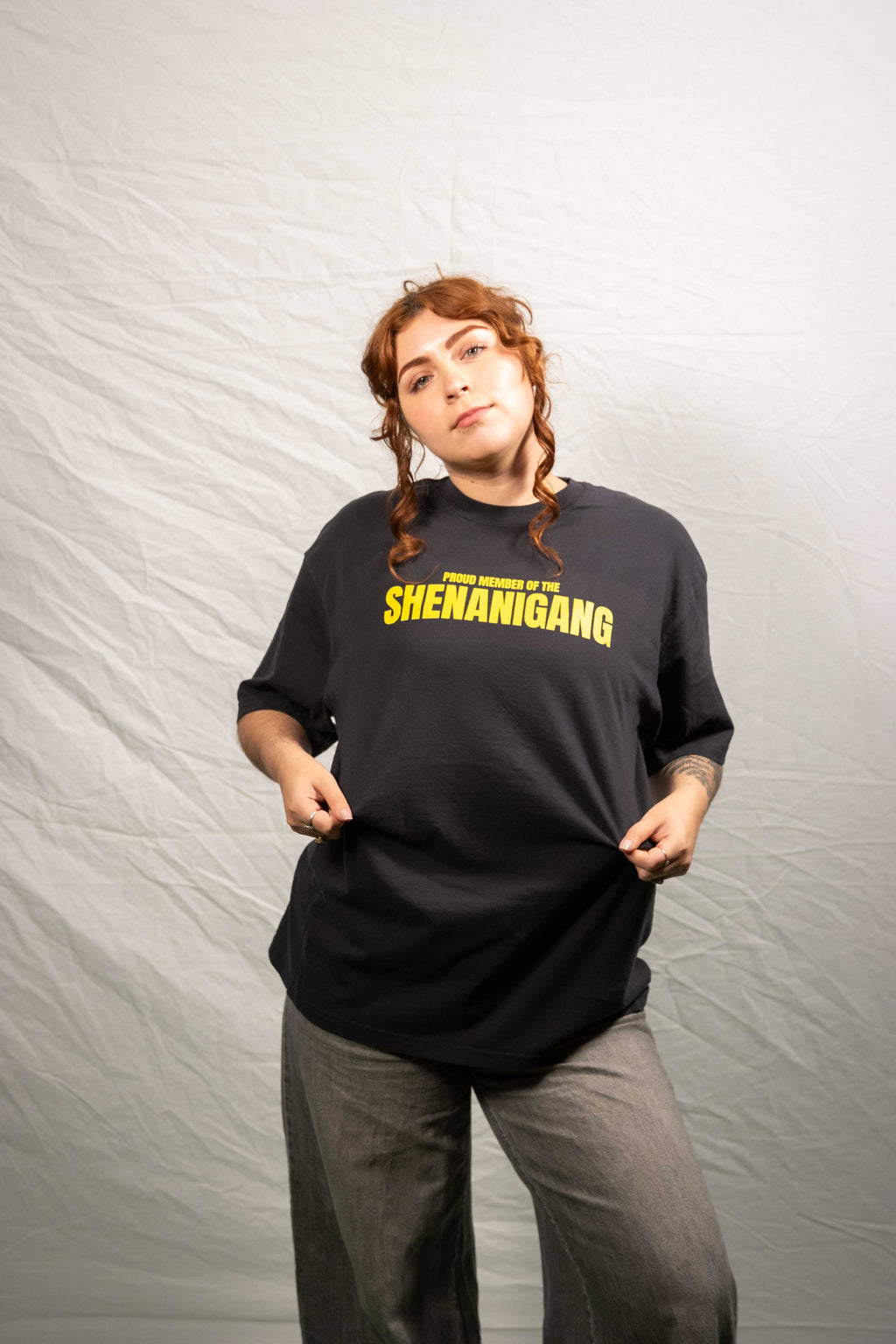 Shenanigang T-Shirt - Yellow on Black