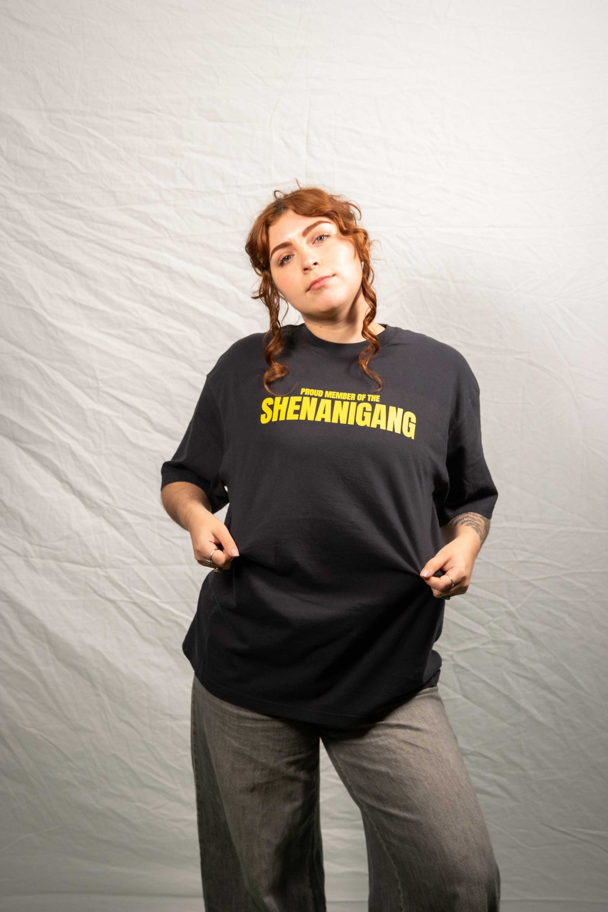 Shenanigang T-Shirt - Yellow on Black