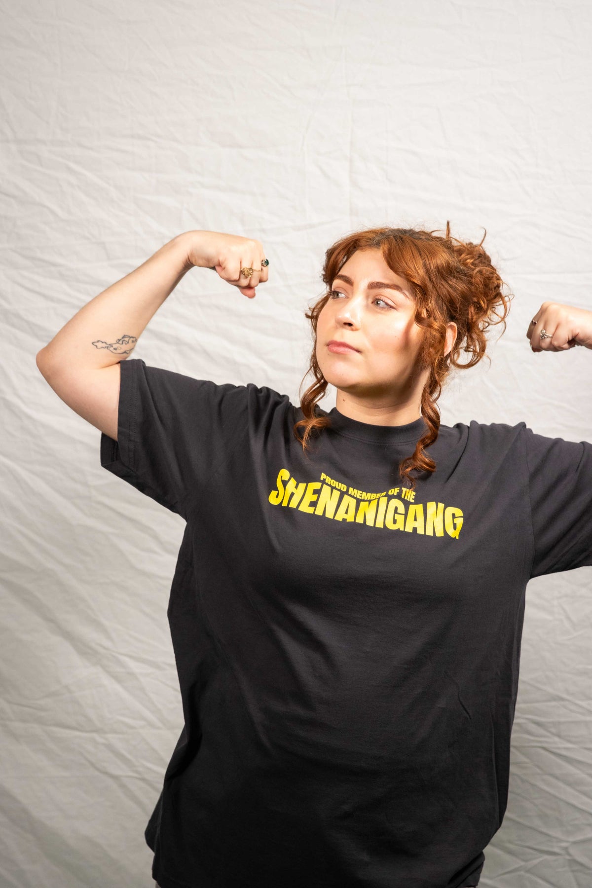 Shenanigang T-Shirt - Yellow on Black