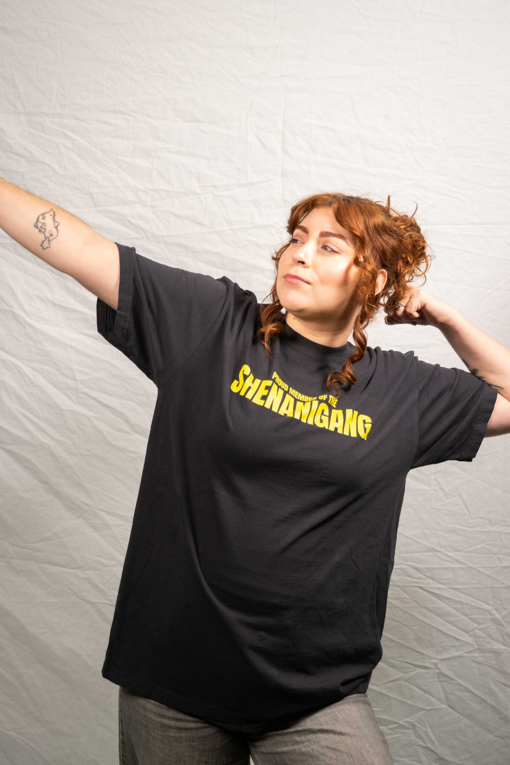 Shenanigang T-Shirt - Yellow on Black