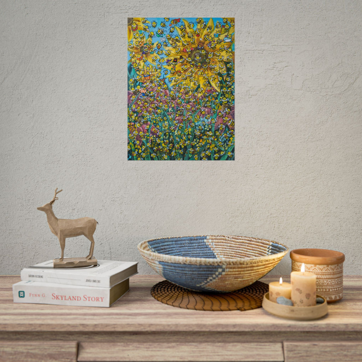 The Bee Mural - Poster